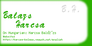 balazs harcsa business card